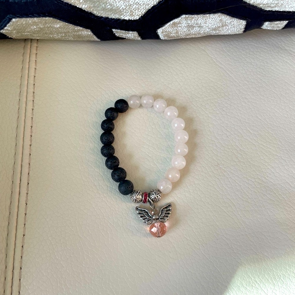 💙 2/$50 💙 ANGEL Lava Bead Bracelet Aromatherapy Essential Oil Bracelet